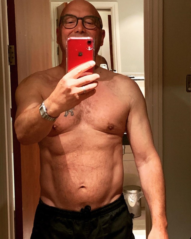  MasterChef judge Gregg Wallace looks like he's been putting off the puddings as he flaunts his new physique in an Instagram snap