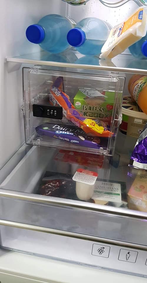  The mum was shocked when she came home to find a fridge safe