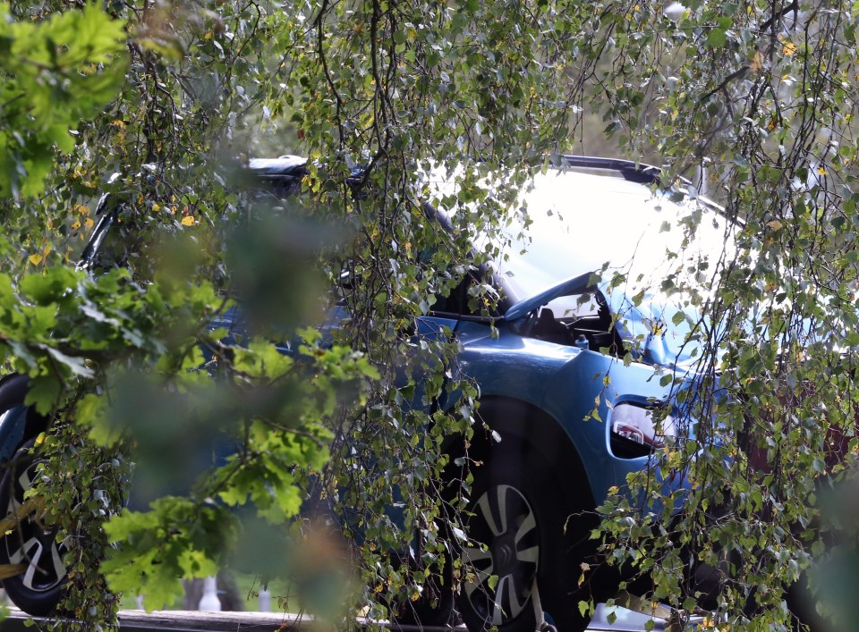  Mel's car spins into the air after colliding with a van