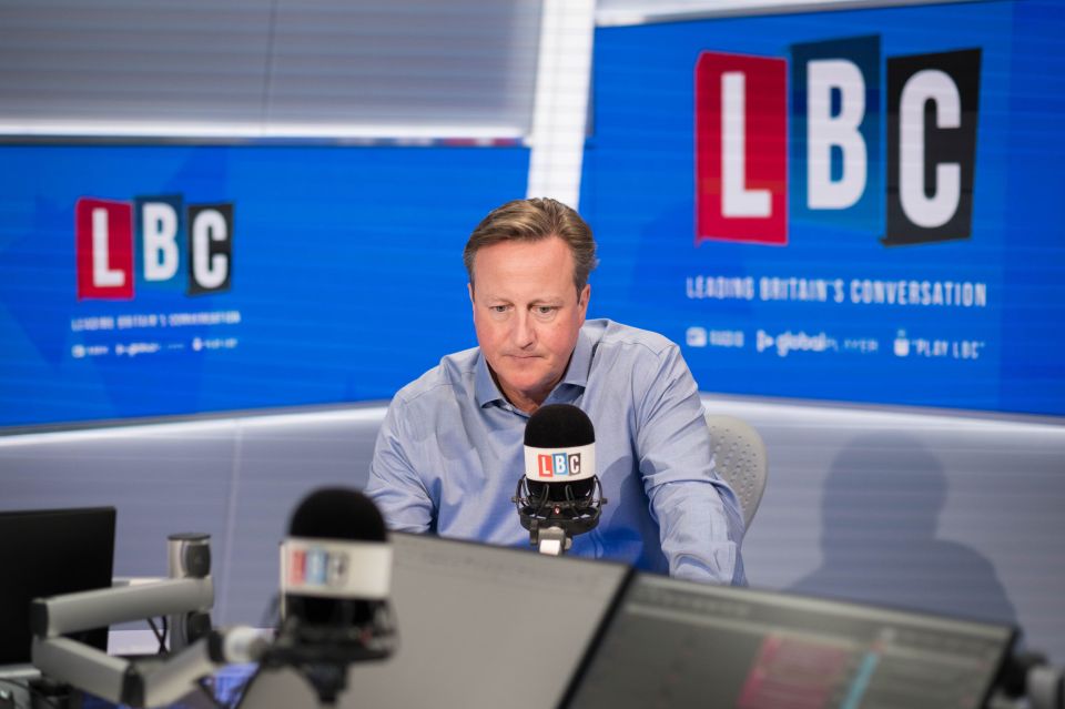  Former Prime Minister David Cameron addressed the explosive Guardian editorial on LBC