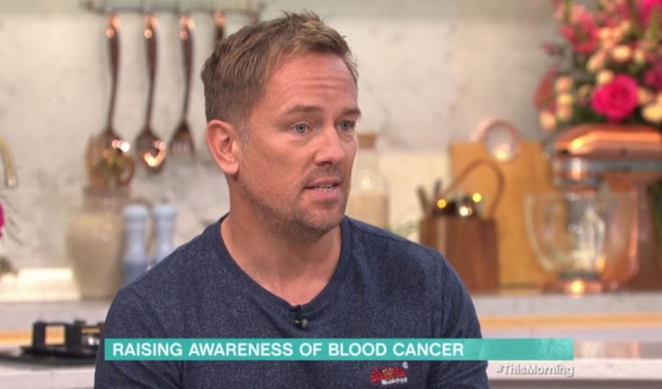  Simon appeared on This Morning to raise awareness during blood cancer awareness month