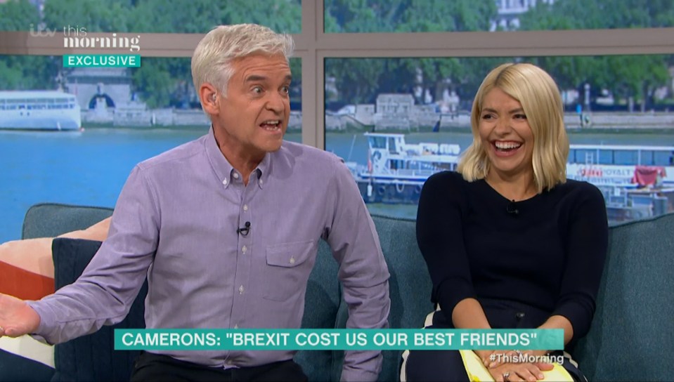  The Camerons appeared on This Morning with Phillip Schofield and Holly Willoughy