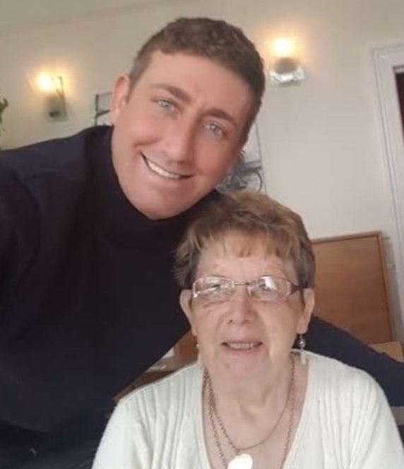  Chris posted this snap of him and his nan alongside a heartfelt tribute