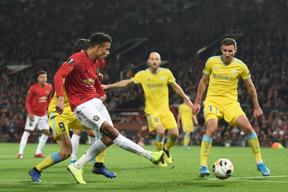  Greenwood is Utd's youngest ever scorer in Europe