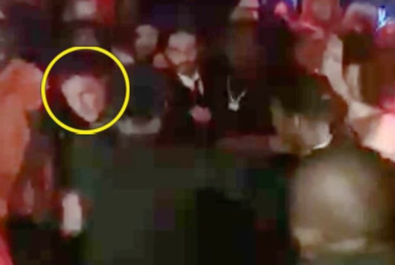  Danny Drinkwater appears to headbutt someone during a nightclub brawl