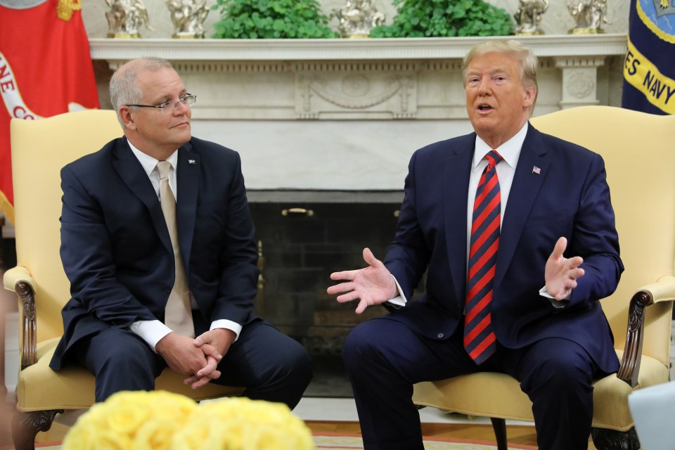 The US President spoke to reporters during a bilateral meeting with the Australian Prime Minister Scott Morrison