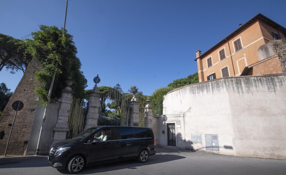 The wedding took place in a 17th century villa on the outskirts of Rome