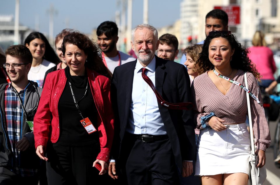  Party leader Jeremy Corbyn, whose allies staged the attempt, arrives at Labour's annual conference as it opens in Brighton