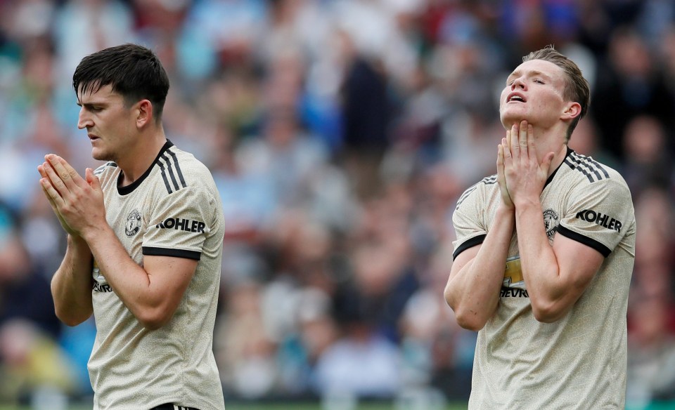  Scott McTominay looks on in anguish after his side's 2-0 humbling at West Ham