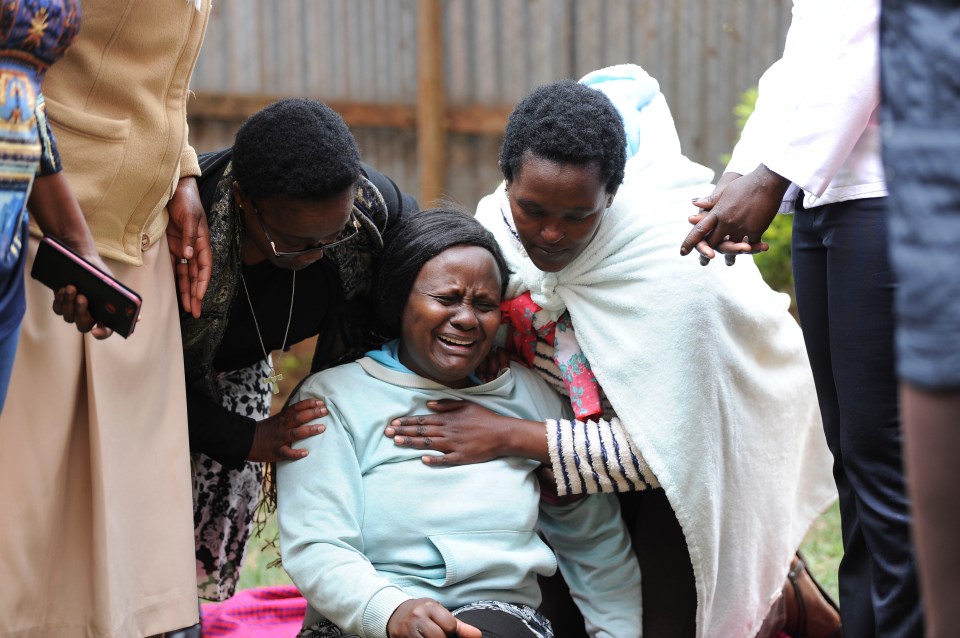  A mother breaks down after finding out her child was crushed to death