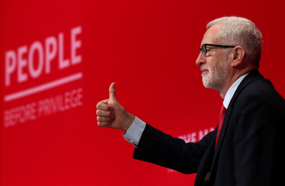  Labour leader Jeremy Corbyn at the party conference