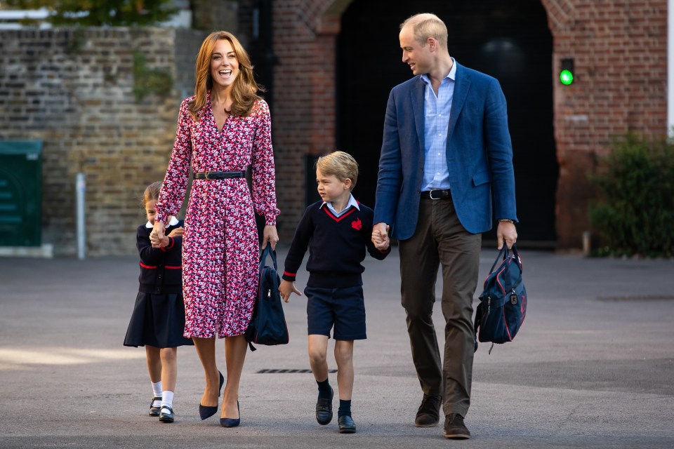 The Cambridges on Princess Charlotte's first day of school