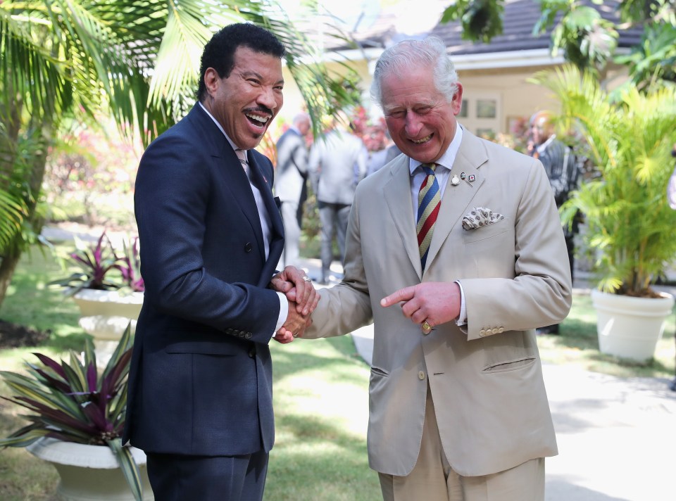 The Prince of Wales and Lionel Ritchie