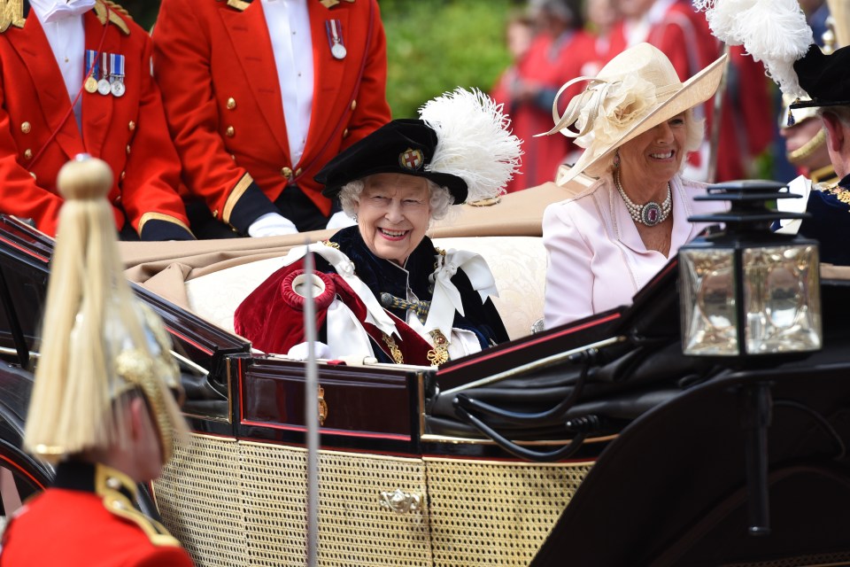 The Queen at the Order of the Garter