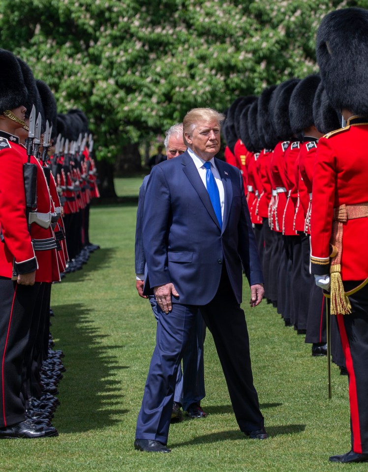 President Trump and Prince Charles during the State Visit