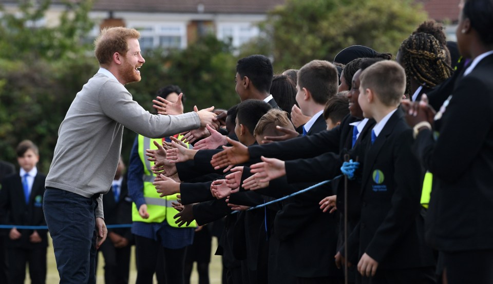 The Duke of Sussex at Lealands School