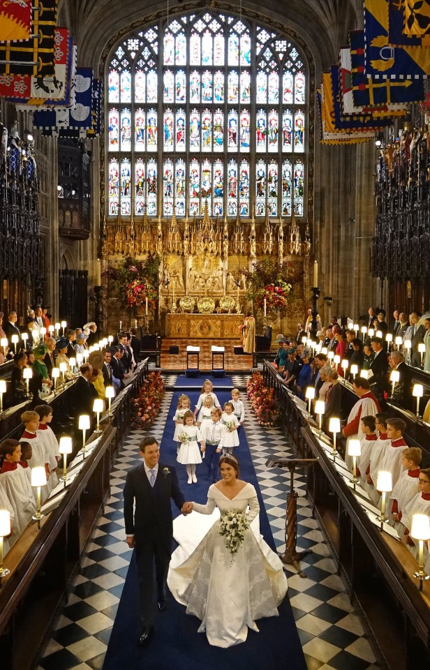 Princess Eugenie on her wedding day to Jack Brooksbank