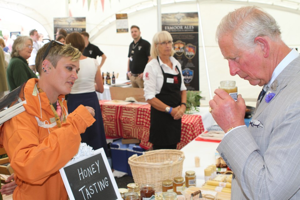 Prince Charles visits Exmoor