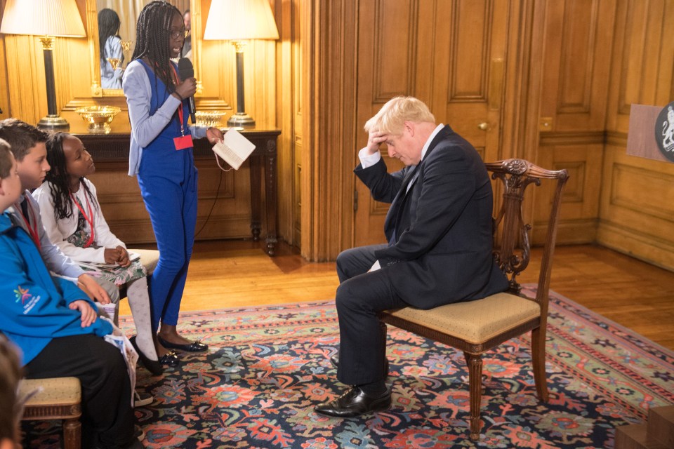 Boris Johnson holds a Q&A with school children