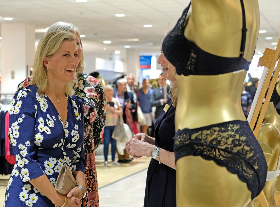 The Countess of Wessex visits Daniel Store in Windsor for 100th anniversary