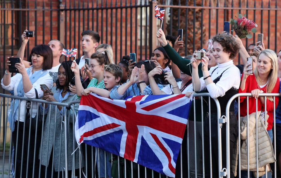  Young Capetonians greet the royal couple as they make their historic visit as part of a ten-day tour