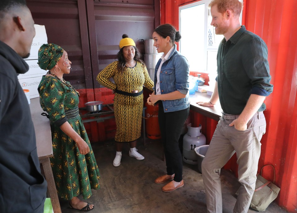  Meghan and Harry speak to workers at the charity that supports vulnerable people living in under resourced communities