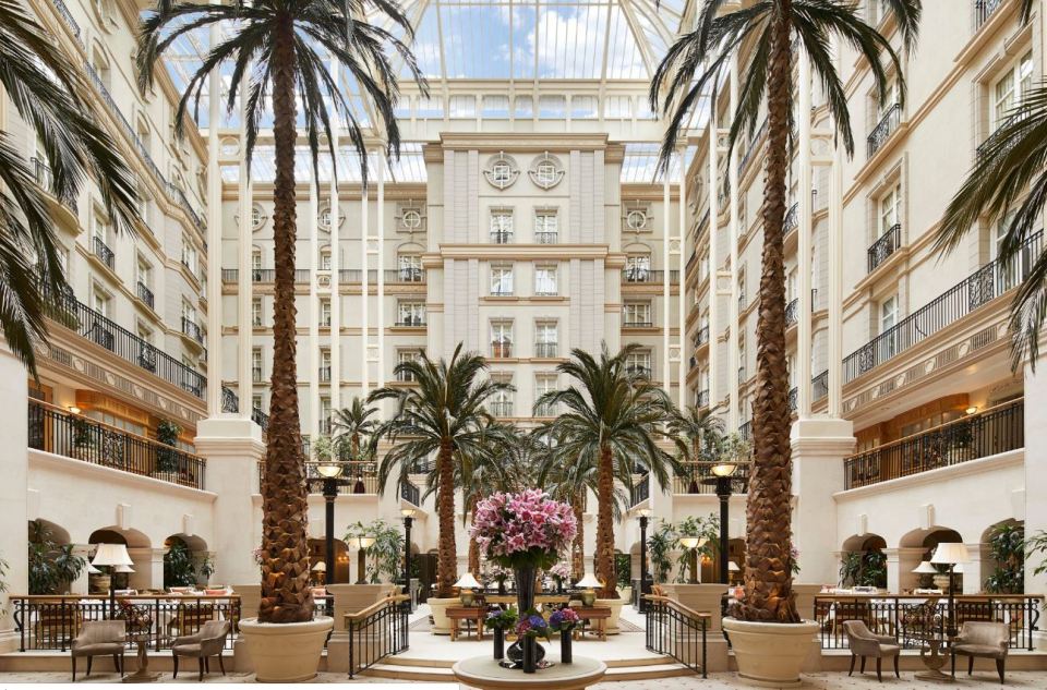 The Landmark hotel features the iconic atrium with the Winter Garden 