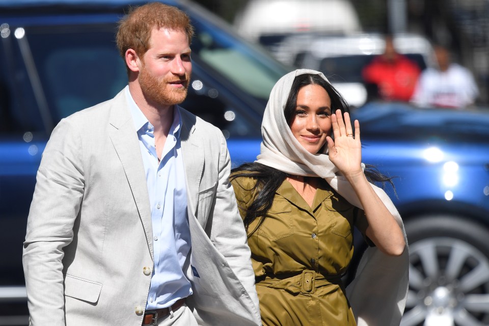  Prince Harry and Meghan Markle arrive at the mosque this afternoon