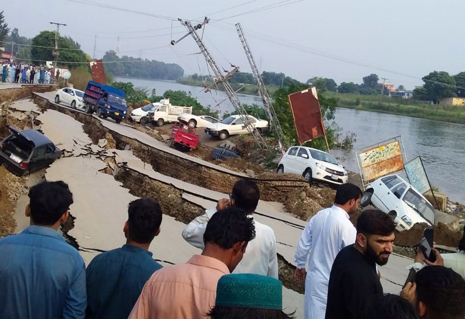  Four children were among the dozens killed by today's tremors