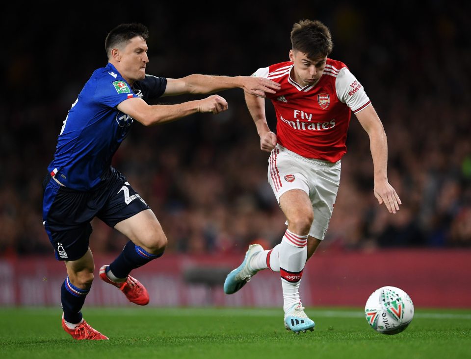  Kieran Tierney made his first start for Arsenal since joining from Celtic in the summer