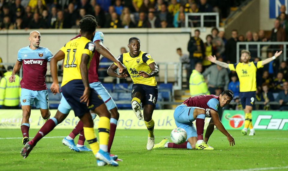  Shandon Baptiste sealed a famous win for Oxford as he tucked home in the 92nd minute