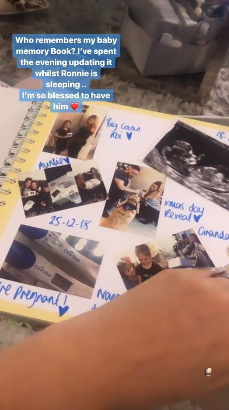  The book contains never-before-seen pictures as well as her pregnancy announcement Instagram post