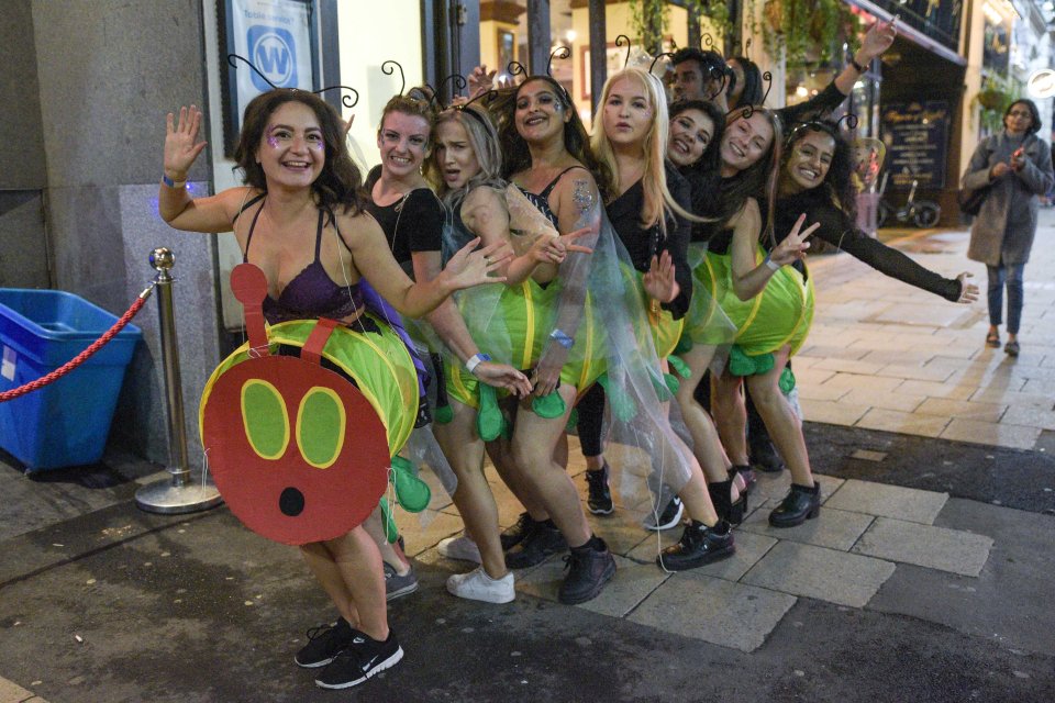  This costume of The Hungry Caterpillar required a team effort