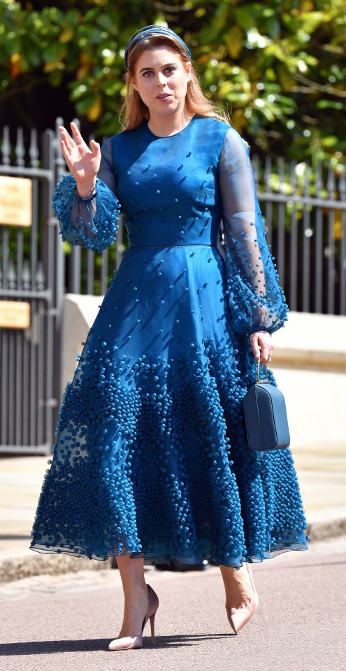 Beatrice in 2018 wearing Roksanda – a popular contender to design her wedding dress