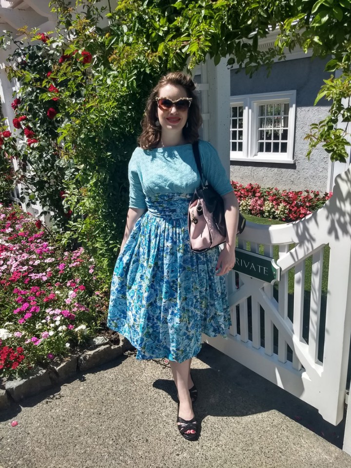 She makes vintage-style dresses on the side