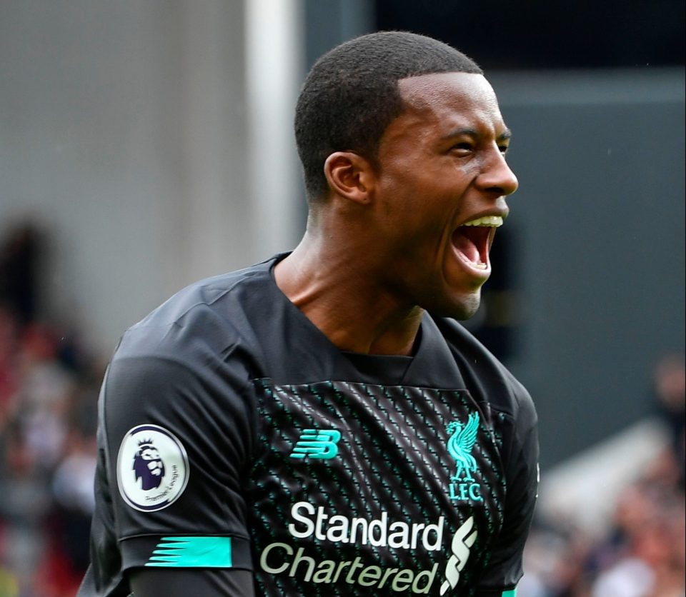  Gigi Wijnaldum was the man who scored for title hopefuls Liverpool