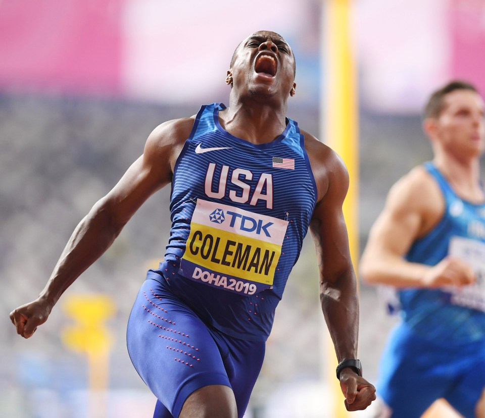 Christian Coleman posted the SIXTH-fastest time ever to win gold in Doha