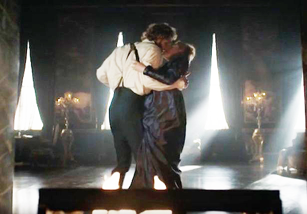  Viewers were stunned as Clara and Edward let their emotions take hold on a marble floor