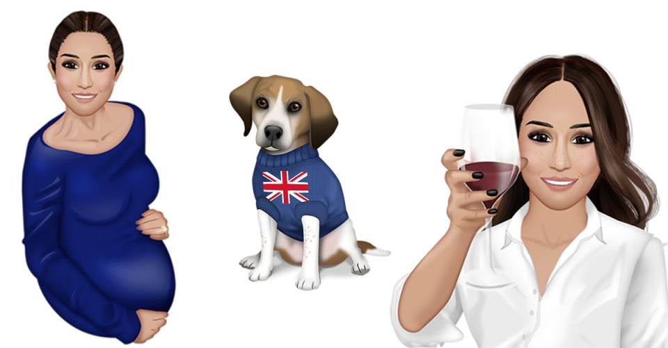  You can now download the MeghanMoji emoji pack from the App store