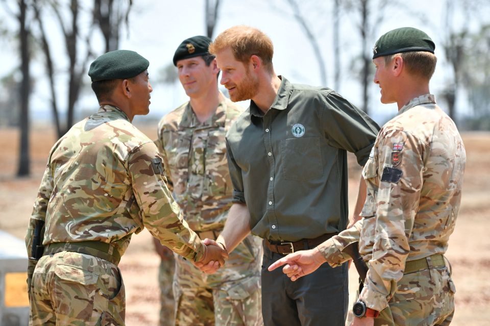  He was also pictured shaking hands with some of Guardsman Talbot's comrades