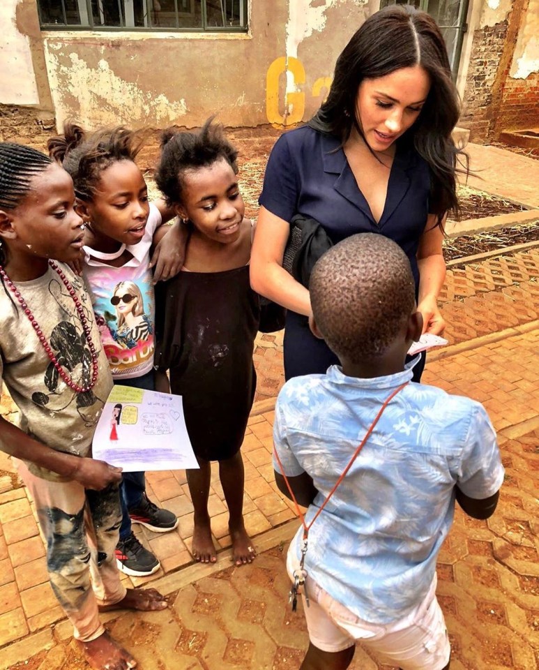  Kids were fascinated by the arrival of the Duchess of Sussex