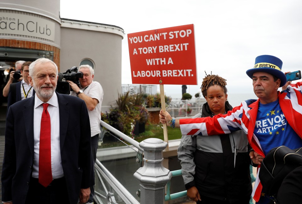  Jeremy Corbyn played down rumours he would quit today