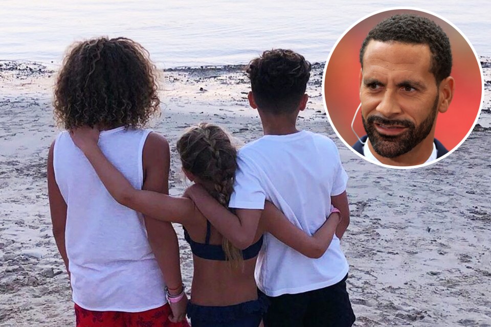  Rio Ferdinand shared a heartwarming snap of his children with a sweet message