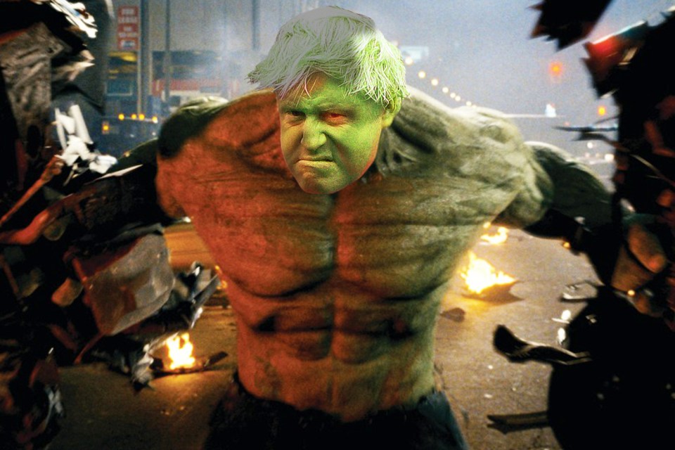  Boris compared himself to the Incredible Hulk