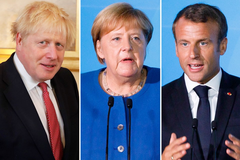  Boris Johnson, Angela Merkel and Emmanuel Macron have made a joint plea to reopen talks between Tehran and Donald Trump