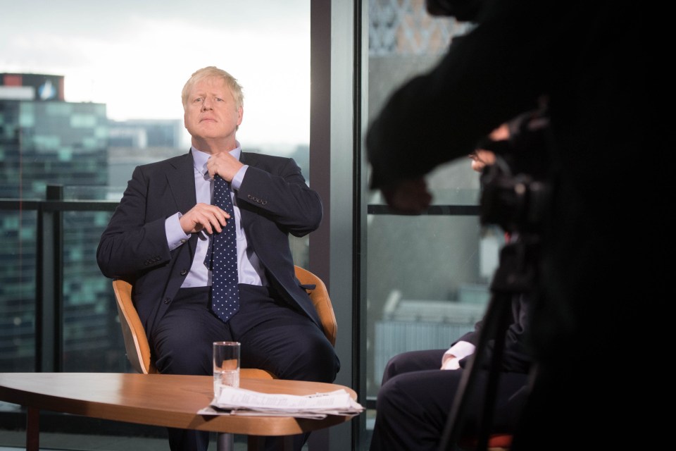  Prime Minister Boris Johnson prepares to appear on the BBC's Andrew Marr show