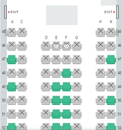  The Japan Airlines feature which lets you see where babies are sitting