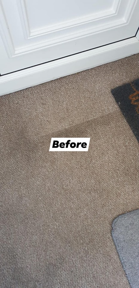 A mum has revealed how she removed brown marks from her hallway carpet