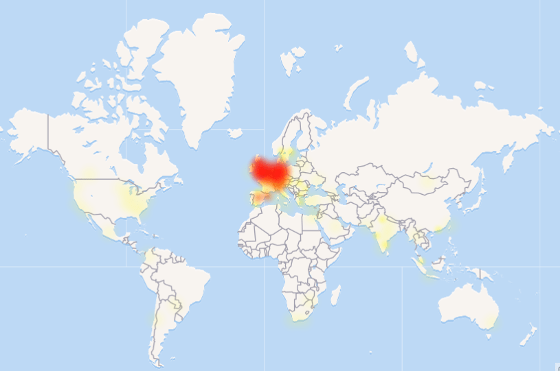  According to Downdetector Yahoo Mail is down in these regions