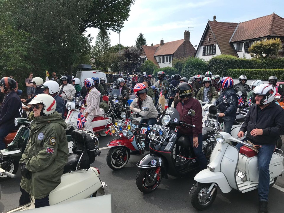 One scene shows hundreds of scooter-driving Mod mourners form a funeral cortege for a character called ‘Faces’